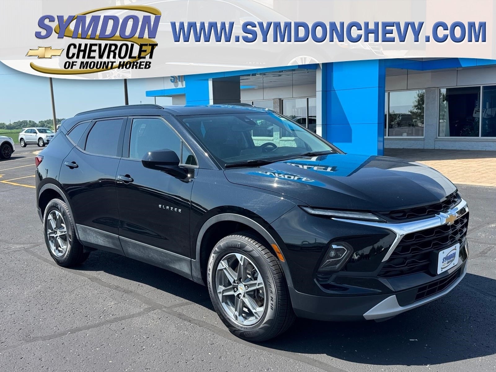 2024 Chevrolet Blazer 2LT in Black — front three-quarter view