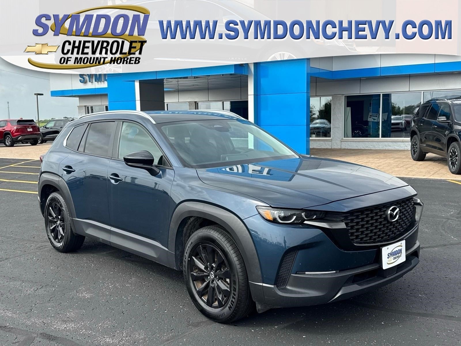2025 Mazda Mazda CX-50 2.5 S Preferred Package in Blue — front three-quarter view